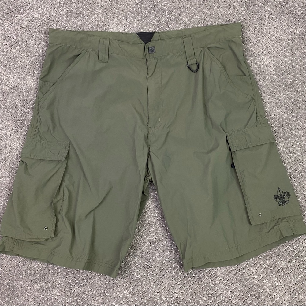 Boy Scouts of America Cargo Shorts Men’s Large Olive Green Centennial Uniform